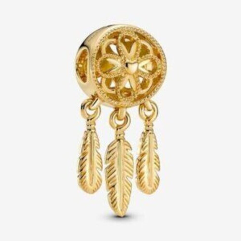 Pandora Gold Dreamcatcher Dangle Charm